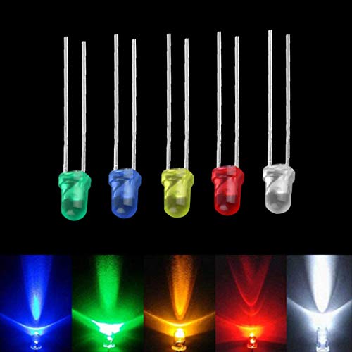 ARCELI 100 STÜCKE High Performance Fünf Farbe LED Glühbirne High Power 2pin Emitting Diode Lampen Superhelle 3 MM Sortierte Kit ARCELI 100 STÜCKE High Performance Fünf Farbe LED Glühbirne High Power 2pin Emitting Diode Lampen Superhelle 3 MM Sortierte Kit von ARCELI