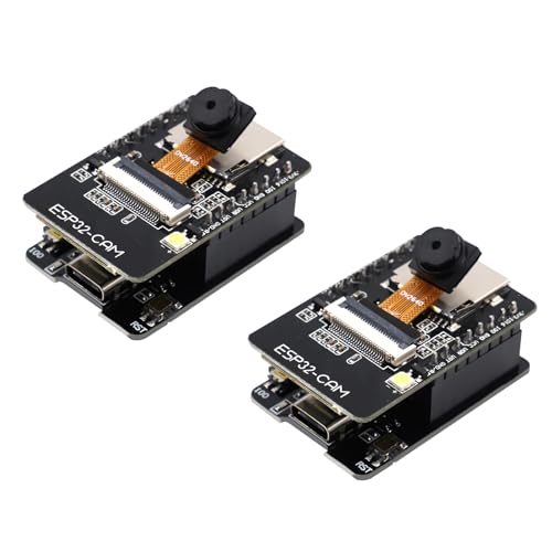 ARCELI 2PCS ESP32-CAM WiFi Bluetooth Module, Kamera Module USB C Development Board ESP32 DC 5V Dual-Core-Entwicklungsplatine mit 2640 Kamera Modul ARCELI 2PCS ESP32-CAM WiFi Bluetooth Module, Kamera Module USB C Development Board ESP32 DC 5V Dual-Core-Entwicklungsplatine mit 2640 Kamera Modul von ARCELI
