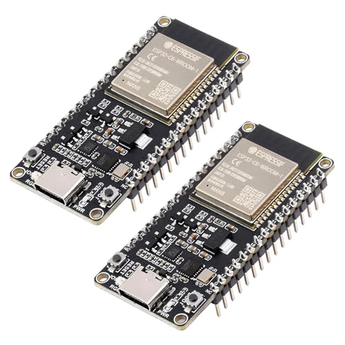 ARCELI 2Pcs ESP32-C6 Mikrocontroller mit Pinheader, WiFi 6 Entwicklungsboard, 160MHz EIN-Kern-Prozessor, ESP32-C6-WROOM-1-N8 Modul, Unterstützt USB und UART Entwicklung ARCELI 2Pcs ESP32-C6 Mikrocontroller mit Pinheader, WiFi 6 Entwicklungsboard, 160MHz EIN-Kern-Prozessor, ESP32-C6-WROOM-1-N8 Modul, Unterstützt USB und UART Entwicklung von ARCELI