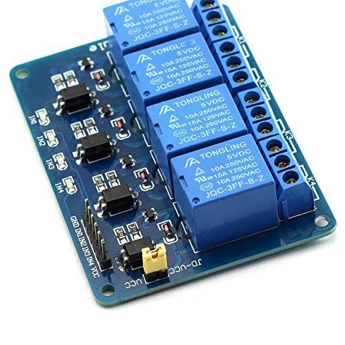 ARCELI 4-Kanal DC 5V-Relaismodul mit Erweiterungskarte für Arduino UNO3 den Schutz optischer Optokoppler von ARCELI
