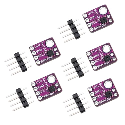 ARCELI 5 StüCk SHT31-D Temperatur Feuchtigkeit Sensor, Digital Output Temperature and Humidity Sensor Module IIC I2C Interface 3.3V Compatible with Arduino ARCELI 5 StüCk SHT31-D Temperatur Feuchtigkeit Sensor, Digital Output Temperature and Humidity Sensor Module IIC I2C Interface 3.3V Compatible with Arduino von ARCELI