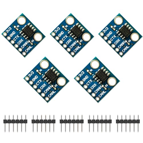ARCELI 5 X SN65HVD-230 CAN-Bus-Modul, VP230, Kommunikationsmodul CAN-Bus-Transceiver-Breakout-Board kompatibel mit Arduino ARCELI 5 X SN65HVD-230 CAN-Bus-Modul, VP230, Kommunikationsmodul CAN-Bus-Transceiver-Breakout-Board kompatibel mit Arduino von ARCELI