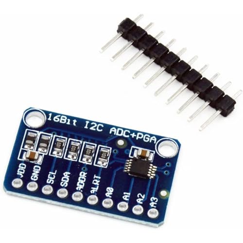 ARCELI 16 Bit 16 Byte 4-Kanal I2C IIC Analog-Digital-ADC-PGA-Wandler mit programmierbarem Verstärkungsverstärker Hochpräziser ADC-Wandler Entwicklungsboard für Arduino Raspberry Pi ARCELI 16 Bit 16 Byte 4-Kanal I2C IIC Analog-Digital-ADC-PGA-Wandler mit programmierbarem Verstärkungsverstärker Hochpräziser ADC-Wandler Entwicklungsboard für Arduino Raspberry Pi von ARCELI