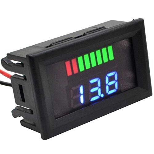 ARCELI Auto Marine Motorrad LED Digital Voltmeter Spannungsmesser Batterieanzeige 72V (rot) von ARCELI