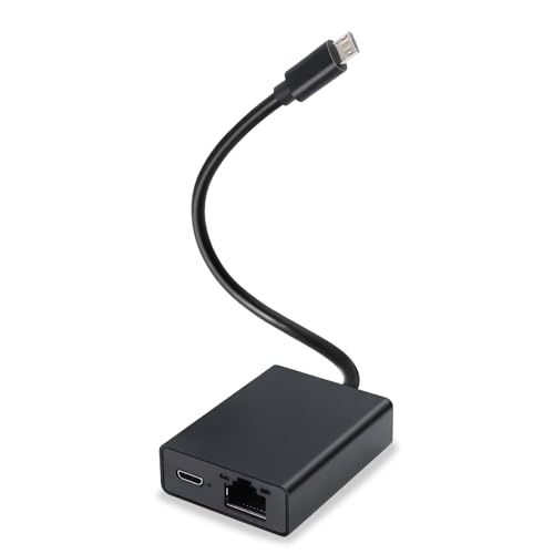 Ethernet-Adapter für Fire TV Stick, Micro-USB auf RJ45-Ethernet-Netzwerkadapter, kompatibel mit 4K Fire Stick, Chromecast Google Home Mini, Streaming-TV-Sticks, bis zu 100 Mbit/s von ARCELI