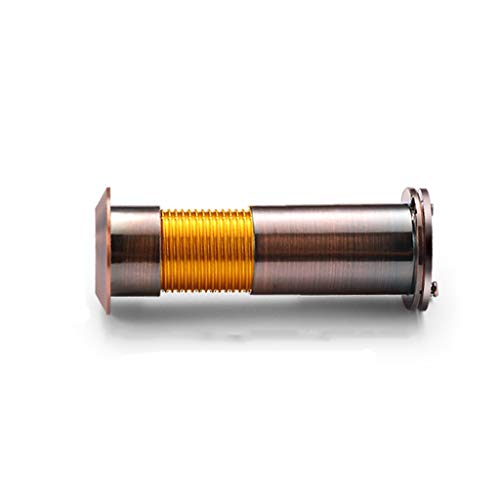 ARCH Kupfer Türspion Kamera 200 Grad-HD Optische Weitwinkel-Video-Türspion Anti-Diebstahl-Tür-Cat Eye Anti-hebel Glasobjektiv Mit Abdeckung Hauptsicherheitssystem (Size : 14MM (65MM-100MM)) von ARCH