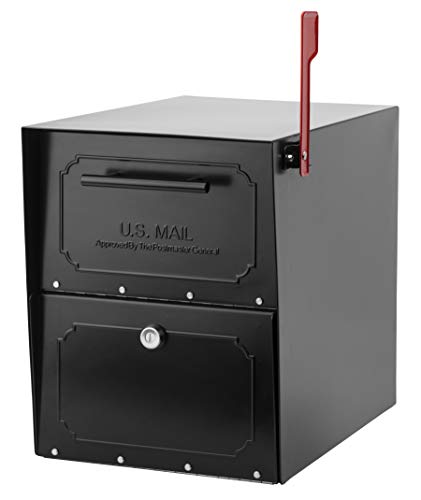 ARCHITECTURAL MAILBOXES 620020B-10 TriBolt Hochsicherheits-Paketbriefkasten, Schwarz von ARCHITECTURAL MAILBOXES