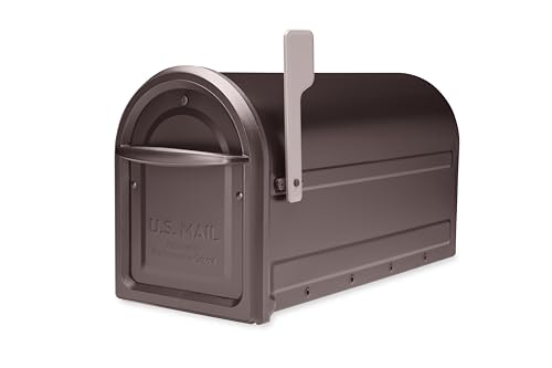 ARCHITECTURAL MAILBOXES 7900-2RZ-CG-10 Mapleton Pfostenhalterung, geriebene Bronze, L von ARCHITECTURAL MAILBOXES