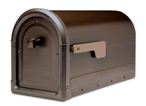 ARCHITECTURAL MAILBOXES 7900-5RZ-CG-10 Roxbury Postmount Briefkasten, geriebene Bronze, L von ARCHITECTURAL MAILBOXES