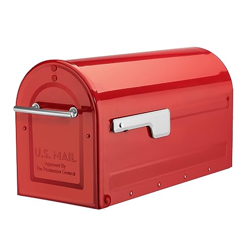 ARCHITECTURAL MAILBOXES 7900-7R-SR Boulder Briefkasten, rot von ARCHITECTURAL MAILBOXES