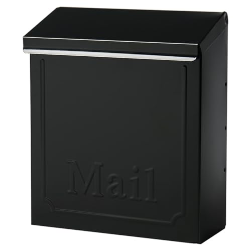 Architectural Mailboxes Townhouse Vertikaler Briefkasten mit kleinem Fassungsvermögen, verzinkter Stahl, Wandmontage, Schwarz Architectural Mailboxes Townhouse Vertikaler Briefkasten mit kleinem Fassungsvermögen, verzinkter Stahl, Wandmontage, Schwarz von ARCHITECTURAL MAILBOXES