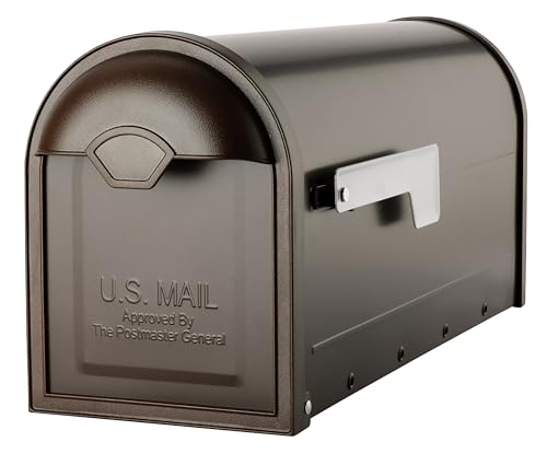 Architektonische Postfächer 8830rz-10 Winston Post Mount Mailbox, mittel, eingerieben Bronze Architektonische Postfächer 8830rz-10 Winston Post Mount Mailbox, mittel, eingerieben Bronze von ARCHITECTURAL MAILBOXES