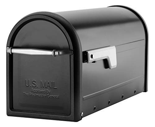 Chadwick Nickel Akzente schwarz Post Mount Mailbox von ARCHITECTURAL MAILBOXES