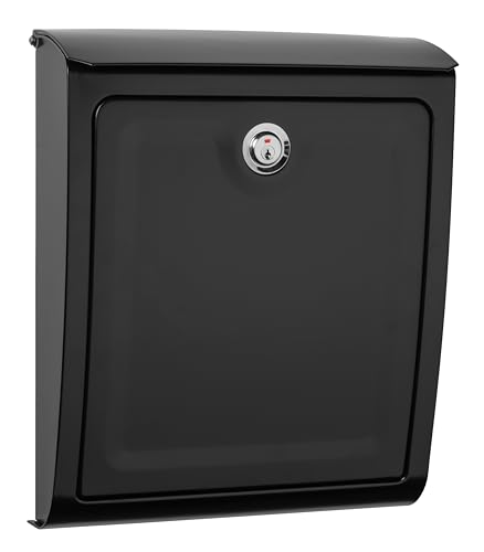 Sienna Locking Wall Mount Mailbox, Letterbox, Postbox Black by ARCHITECTURAL MAILBOXES von ARCHITECTURAL MAILBOXES