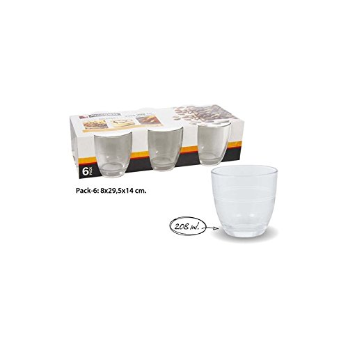 ARCOGLASS - Kaffeebecher 208 cc, 6 Stück von ARCOGLASS