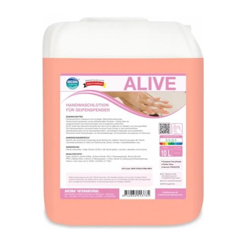 ARCORA | ALIVE | HANDWASCHLOTION FÜR SEIFENSPENDER | 10 LITER ARCORA | ALIVE | HANDWASCHLOTION FÜR SEIFENSPENDER | 10 LITER von ARCORA