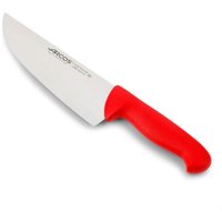 Fleischermesser Arcos Farbe - Prof 295922 Edelstahl Nitrum und mango ergonomisches rotes Polypropylen und 20 cm Klinge, Vitrine von ARCOS