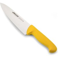 Kochmesser Arcos Farbe - Prof 292100 Edelstahl Nitrum und mango ergonomische gelbe Polypropylenklinge und 20 cm Klinge, Vitrine von ARCOS