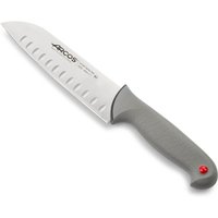 Santokumesser Arcos Farbe - Prof 245400 mit Nitrumtaschen aus Edelstahl und ergonomischem Polypropylen mango und 18 cm Klinge, Vitrine von ARCOS