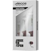 Set von dreidreiKüchenmessern in Metallic-Weinfarbe aus der Serie Niza Set von dreidreiKüchenmessern in Metallic-Weinfarbe aus der Serie Niza von ARCOS