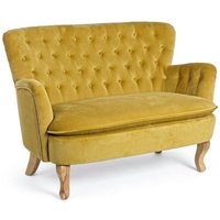 2-Sitzer Vintage Sofa Orlins Senf 114x69x79h cm von ARCOTEC