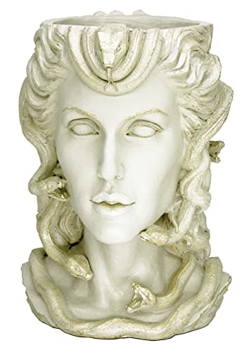 ARCPHIL Medusa Kopf-Pflanzgefäß Weiß Gesicht Vase für Dekor Indoor Pflanztopf mit Drainageloch Blumentopf Outdoor Groß ARCPHIL Medusa Kopf-Pflanzgefäß Weiß Gesicht Vase für Dekor Indoor Pflanztopf mit Drainageloch Blumentopf Outdoor Groß von ARCPHIL