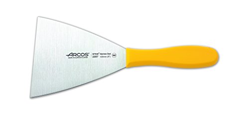 Arcos Serie 2900 - Küchenspatel - Klinge Nitrum Edelstahl 125x120 mm - HandGriff Polypropylen Farbe Gelb von Arcos