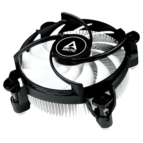 ARCTIC Alpine 17 LP - Low-Profile CPU Kühler für Intel Sockel LGA1851 & LGA1700, 92 mm PWM-Lüfter, geringe Einbauhöhe: 42,9 mm, 4-Pin-Anschluss, 300–3000 rpm, werkzeuglose Push-Pin-Montage, Top-Blower von ARCTIC