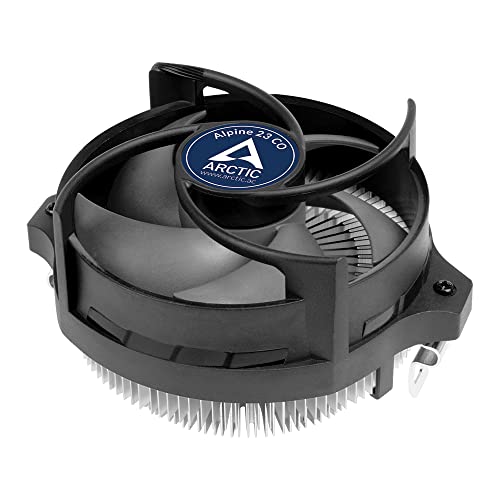 ARCTIC Alpine 23 CO - Kompakter AMD CPU Kühler für AM5 und AM4, Wärmeleitpaste MX-2 voraufgetragen, für Dauerbetrieb, Computer, PC - Schwarz von ARCTIC