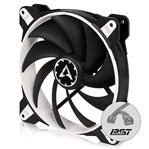ARCTIC BioniX F140-140 mm Gaming Gehäuse-Lüfter mit PWM PST, Case Fan mit PST-Anschluss (PWM Sharing Technology), Reguliert RPM synchron, 200-1800 U/min. - Weiß von ARCTIC