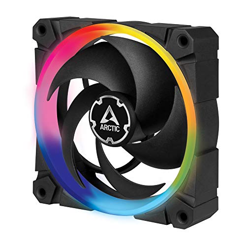 ARCTIC BioniX P120 A-RGB - PC Lüfter, 120 mm Gehäuselüfter mit A-RGB, optimiert für statischen Druck, PWM-gesteuert, Case Fan, Kühler, Hydrodynamisches Lager, 400-2300 rpm - Schwarz von ARCTIC