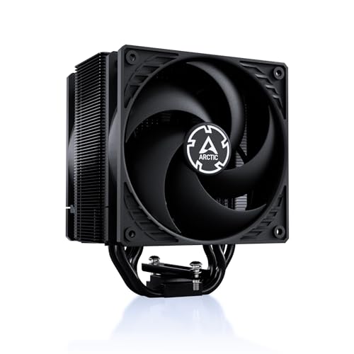 ARCTIC Freezer 36 (schwarz) - CPU Kühler mit Push-Pull für Intel & AMD, Single-Tower, Zwei druckoptimierte 120 mm P-Lüfter, Hydrodynamisches Gleitlager, 200–1800 RPM, inkl. MX-6 Wärmeleitpaste von ARCTIC
