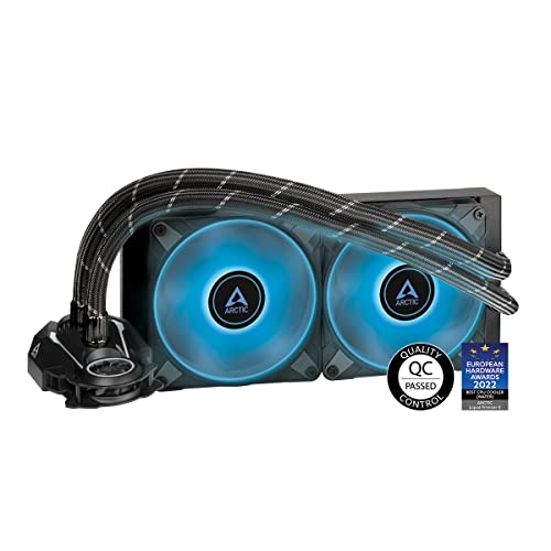 ARCTIC Liquid Freezer II 240 RGB - Multi-kompatibler All-in-One CPU AIO Wasserkühler mit RGB, Intel&AMD, effiziente PWM-gesteuerte Pumpe, 200-1800 RPM, LGA1700 kompatibel - Schwarz von ARCTIC