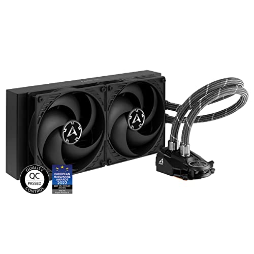 ARCTIC Liquid Freezer II 280 - Wasserkühlung PC, All-in-One CPU AIO Wasserkühler, Intel & AMD kompatibel, effiziente PWM-gesteuerte Pumpe, 200-1700 rpm, LGA1700 kompatibel - Schwarz von ARCTIC