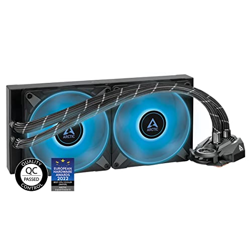 ARCTIC Liquid Freezer II 280 RGB - Multi-kompatibler All-in-One CPU AIO Wasserkühler mit RGB, effiziente PWM-gesteuerte Pumpe, Lüftergeschwindigkeit: 200-1900 RPM, LGA1700 kompatibel von ARCTIC
