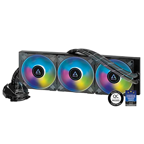 ARCTIC Liquid Freezer II 420 A-RGB - Multi-kompatibler All-in-One CPU AIO Wasserkühler mit A-RGB, effiziente PWM-gesteuerte Pumpe, Lüftergeschwindigkeit: 200-1900 RPM, LGA1700 kompatibel ARCTIC Liquid Freezer II 420 A-RGB - Multi-kompatibler All-in-One CPU AIO Wasserkühler mit A-RGB, effiziente PWM-gesteuerte Pumpe, Lüftergeschwindigkeit: 200-1900 RPM, LGA1700 kompatibel von ARCTIC