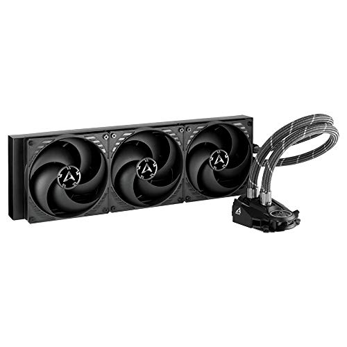 ARCTIC Liquid Freezer II 420 – Multi-kompatibler All-in-One CPU AIO Wasserkühler, kompatibel mit Intel & AMD, effiziente PWM gesteuerte Pumpe, Lüftergeschwindigkeit: 200-1700 U/min von ARCTIC