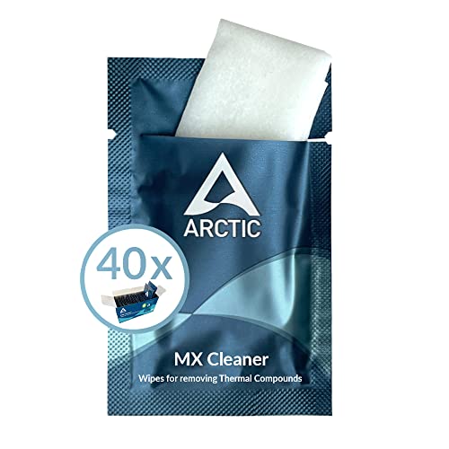 ARCTIC MX Cleaner (40 Stück) - Reinigungstücher zum Entfernen von Wärmeleitpaste, 11,5 x 11,5 cm, biologisch abbaubar von ARCTIC