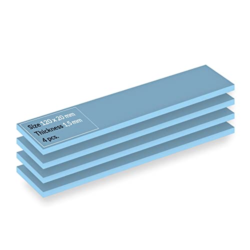 ARCTIC TP-3 Wärmeleitpad: Premium Performance Thermal Pad, 120 x 20 x 1,5 mm (4 Stück) - Hohe Leistung, besonders weich, idealer Gap-Filler, Überbrückung von Unebenheiten, sichere Anwendung von ARCTIC