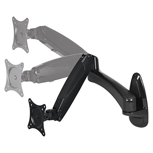 ARCTIC W1-3D - Monitor Halterung mit Gaslifttechnik, Monitorarm zur Befestigung an der Wand, für bis zu 43″/49″ Ultrawide Monitore und Fernseher, bis 8 kg (17.6 Ibs) - Schwarz von ARCTIC