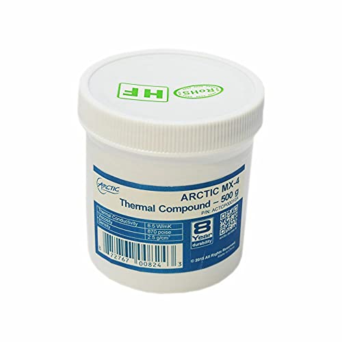 Arctic Mx-4 High Performance Thermal Paste (500GR) (AR-ACTCP00010A) 2020 Edition von ARCTIC