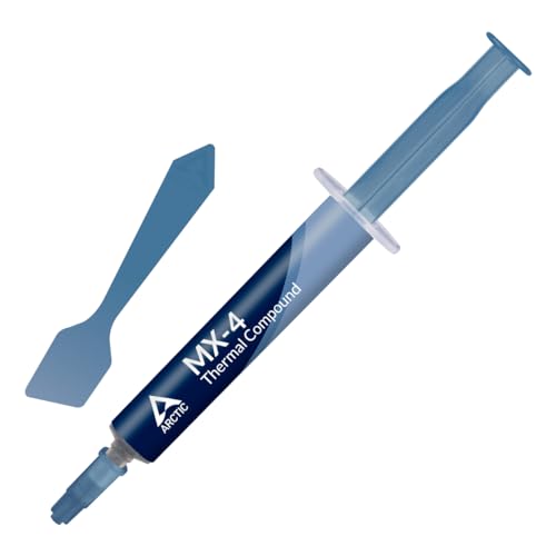 ARCTIC MX-4 (inkl Spachtel, 4 g) - Premium Performance Wärmeleitpaste für alle Prozessoren (CPU, GPU - PC, PS4, XBOX), sehr hohe Wärmeleitfähigkeit, lange Haltbarkeit, sichere Anwendung, nicht leitend von ARCTIC