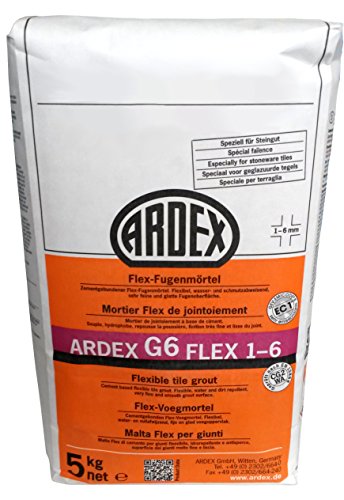 Ardex G6 Flex-Fugenmörtel 12,5 kg silbergrau, 1-6mm lange verarbeitbar von Ardex