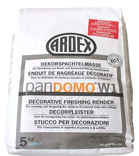 ARDEX PANDOMO® W1 Dekorspachtelmasse 5kg Zur Gestaltung von Wand- und Deckenflächen im Innenbereich. von Ardex