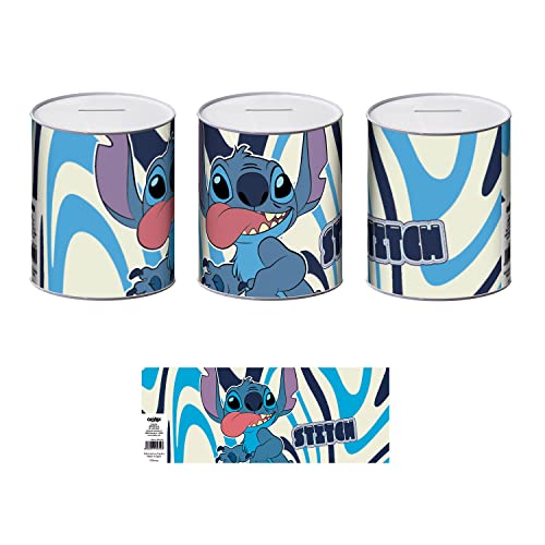ARDITEX Disney-Lilo & Stitch WD15612 Spardose aus Metall, 10 x 10 x 12 cm von ARDITEX