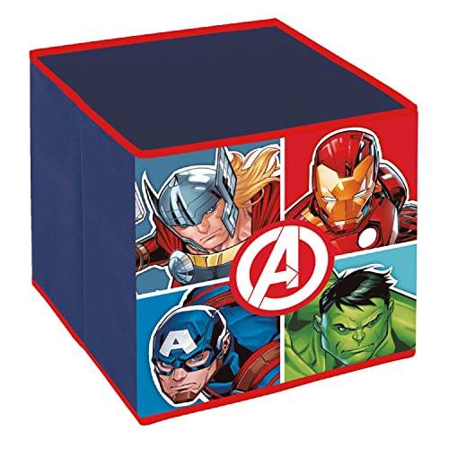 ARDITEX - Faltbare Aufbewahrungsbox Avengers von Marvel - 31x31x31cm - Zum Verstauen von Spielzeug, Kleidung und Zubehör von ARDITEX