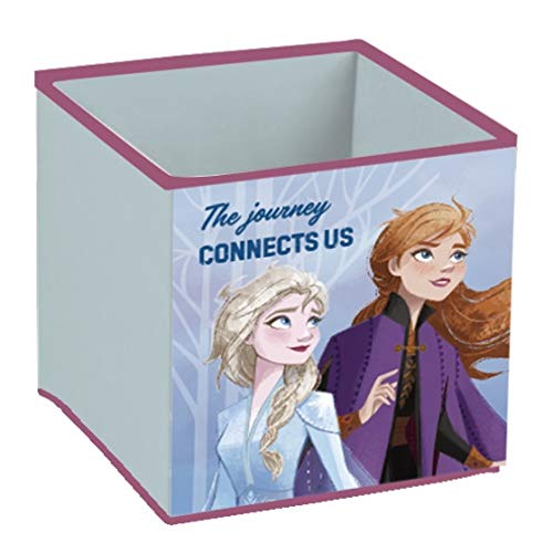 ARDITEX Faltbare Kinderbox Frozen II, Stoff-Eimer für Kleidung, Bücher, Spielzeug, Bälle, Behälter und Organizer aus Stoff, quadratisch, 31 x 31 x 31 cm von ARDITEX