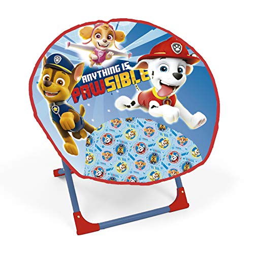 ARDITEX PW13030 Stuhl in Mondform, 50 x 50 x 50 cm, Nickelodeon-Paw Patrol von ARDITEX