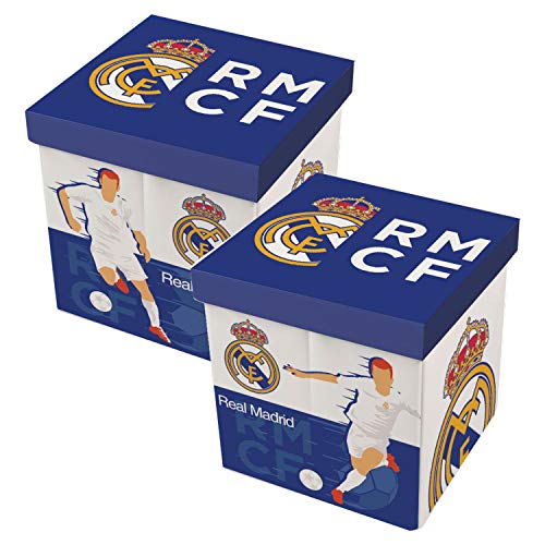 ARDITEX RM13724 Clubs-Real Madrid CF Faltbarer Sitz, Textil, 30 x 30 x 30 cm von ARDITEX