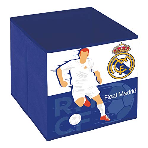 ARDITEX RM13725 Container, Textil-Organizer, faltbar, 31 x 31 x 31 cm, von Clubs-Real Madrid CF von ARDITEX